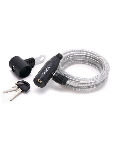 CANDADO ESPIRAL 6 X 180 C/SOP.TRANSPAREN