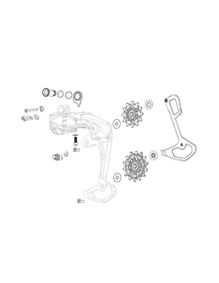 JAULA CAMBIO TRASERO SRAM XX1 EAGLE AXS