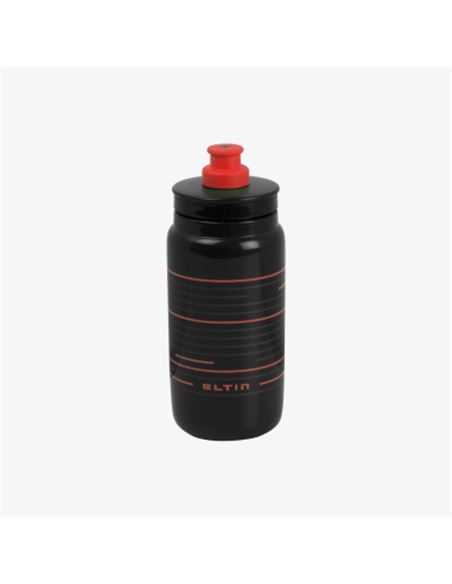 BIDÓN DE CICLISMO PRO 550ML NEGRO Y ROJO