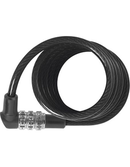 CANDADO ESPIRAL 3506C/120 COMBINACION 1,20. NEGRO