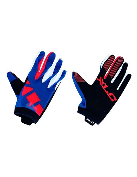 XLC CG-L14 GUANTES LARGOS MTB ROJO/AZUL