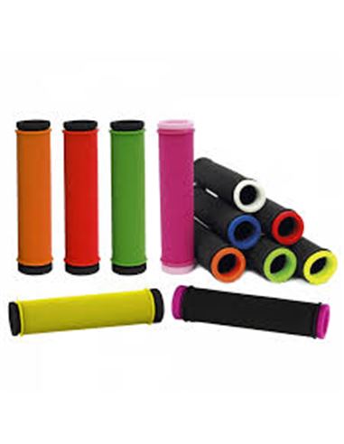 PUÑOS MTB GOMA FLUOR NEGRO