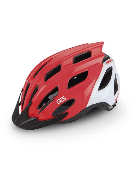 CASCO JUNIOR "KORE" ROJO/BLANCO 50/56 CM.