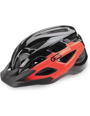CASCO GES "VARIK" T-L, NEGRO/NARANJA FLUOR