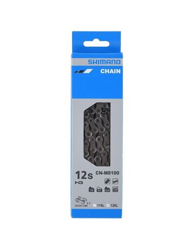 CADENA SHIMANO 138 ESLABONES CIERRE RAPIDO NM8100 XT 12V