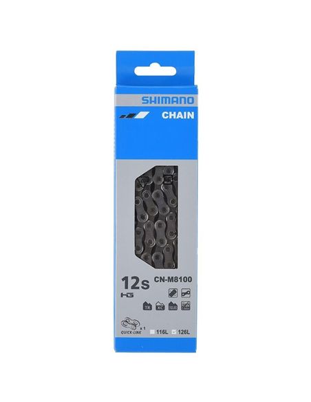 CADENA SHIMANO 138 ESLABONES CIERRE RAPIDO NM8100 XT 12V