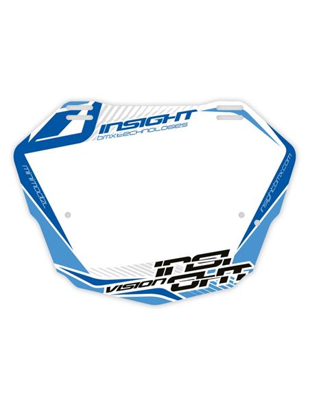 PLACA BMX INSIGHT VISION 2 MINI WHITE/BLUE