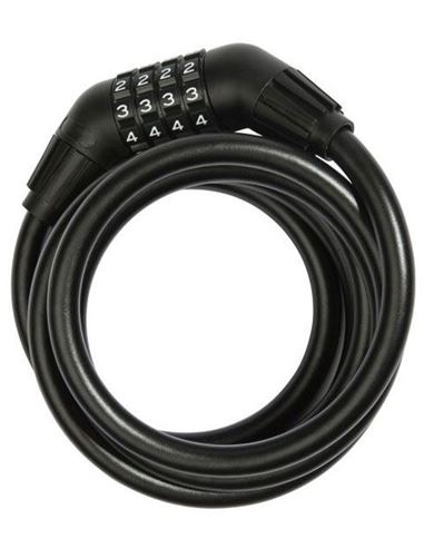 CANDADO ESPIRAL COMBINATION LOCK 12 X 1500 MM  BLACK´N´GREY