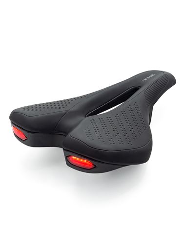 SILLIN MTB CON LUCES NEGRO, USB