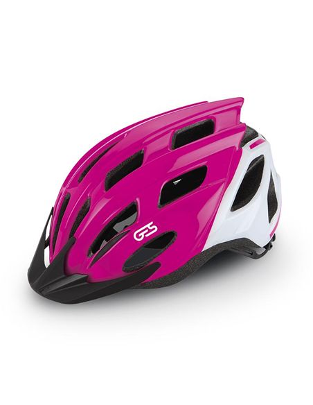 CASCO JUNIOR "KORE" ROSA/BLANCO 50/56 CM.