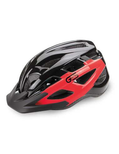 CASCO "VARIK" T-M, NEGRO/ROJO