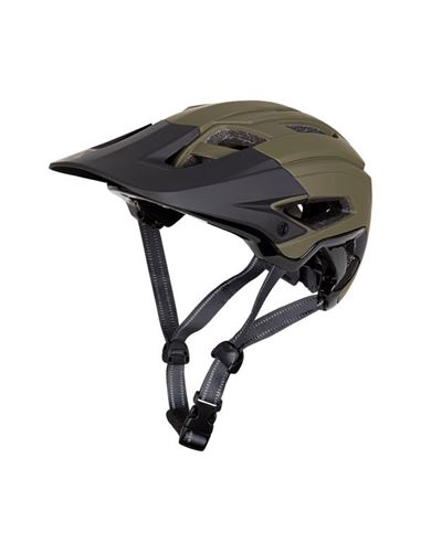 CASCO MTB HEY! VERDE OLIVA MATE Y NEGRO