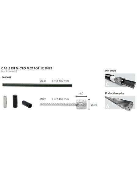 KIT DE CABLE DE CAMBIO MICRO FLEX 3,2