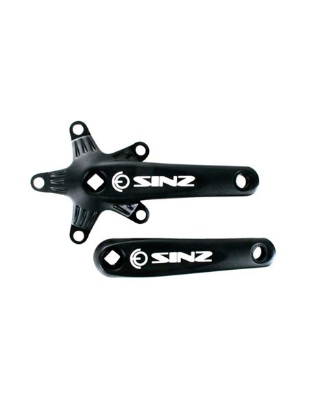 JUEGO DE BIELAS SINZ ALUMINIO 130MM. BLACK