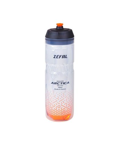 BIDON ISOTERMICO ZEFAL ARCTICA 75 PLATA/NARANJA 750 ML