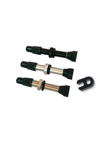 KIT 2 VALVULAS LATON PRESTA TUBELESS