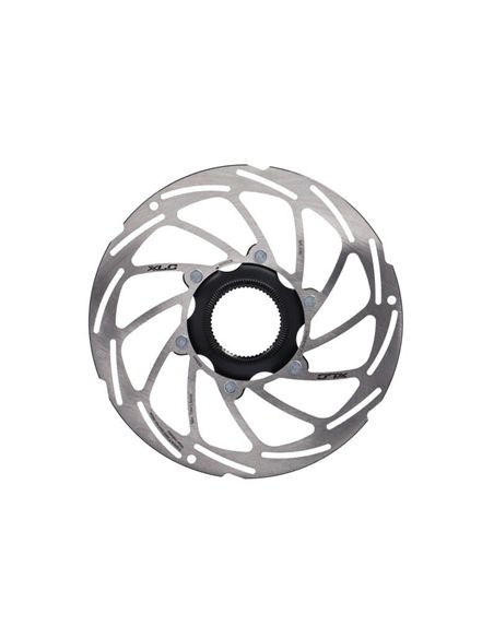 XLC BR-X86 DISCO DE FRENO CENTERLOCK 160 MM PLATA/NEGRO