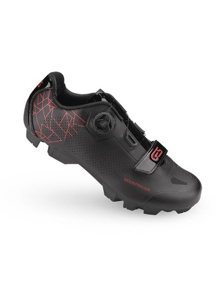 ZAPATILLA MTB "MOUNTRACER-2" ROJA/NEGRA T-45