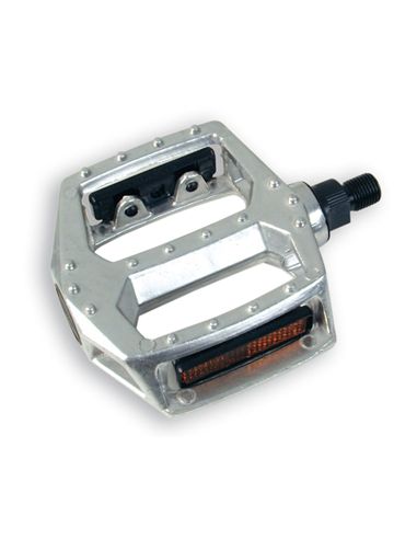 JUEGO DE PEDALES PLATAFORMA XERAM ALUMINIO ROSCA FINA W-1/2