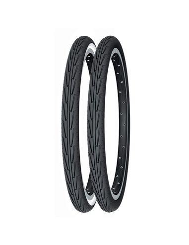 CUBIERTA MICHELIN DIABOLO CITY 500A ACCES LINE RIGIDA BLANCO