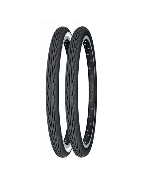 CUBIERTA MICHELIN DIABOLO CITY 500A ACCES LINE RIGIDA BLANCO