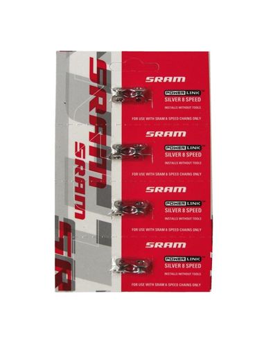 CONECTOR CADENA SRAM POWERLOCK 8V PLATA