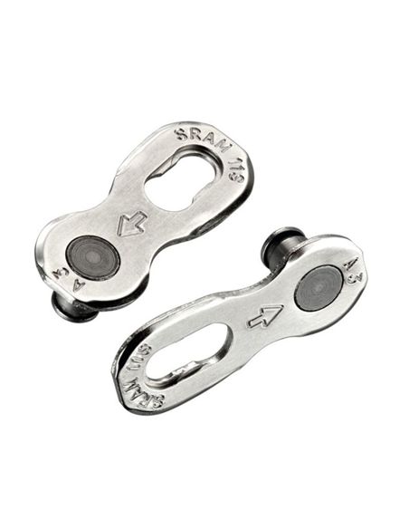 CONECTOR CADENA PLATA POWERLOCK 11V 4PCS