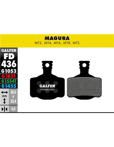 PASTILLA DE FRENO GALFER STANDARD MAGURA