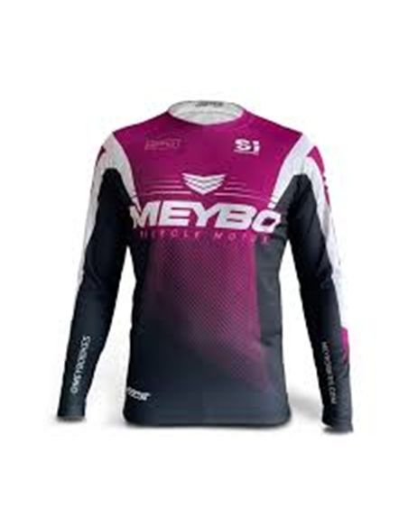 JERSEY BMX MEYBO RACE V6 SLIM FIT PURPLE/WHITE T-YOUTH LARGE