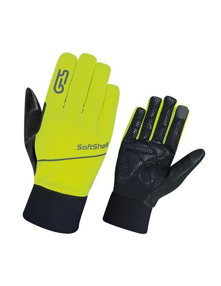 GUANTE INVIERNO "SOFTSHELL" T-M, AMARILLO FLUO